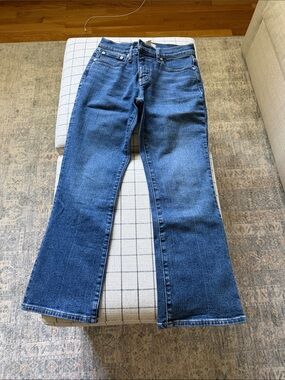 Madewell mid-rise kick out jeans, 26p